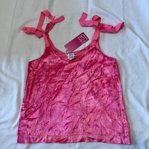 NEW Cake for Dinner Small Pink Velvet Top Cami ~ Festive Party Y2K